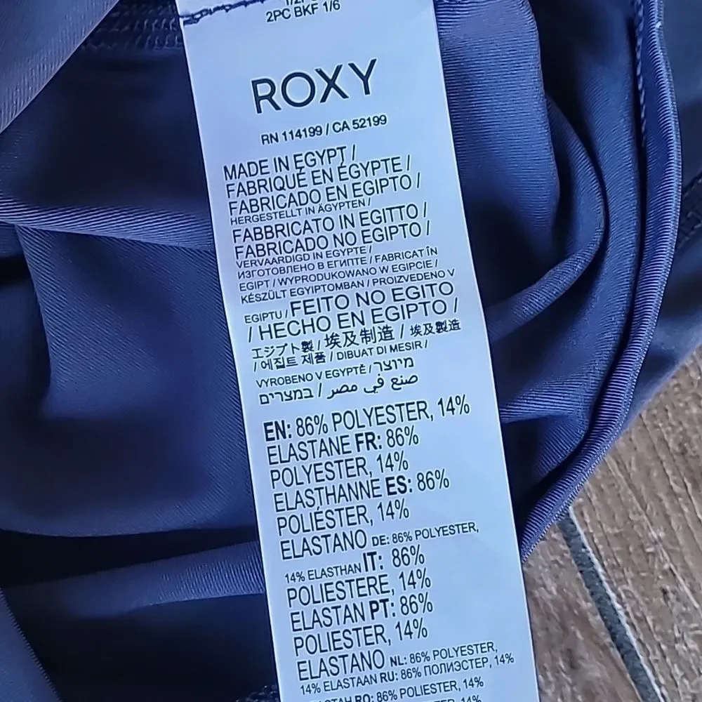 ROXY Whole Hearted SS  Rashguard navy blue little girls size 5